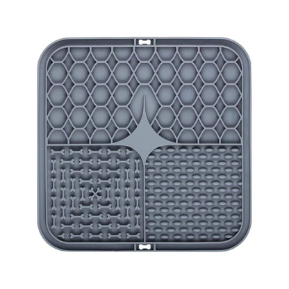 Dog Lick Mat Silicone Slow Feeder Mat with Suction Cups for Bathing Grooming Distraction Anxiety Relief Pet Feeding Supplies
