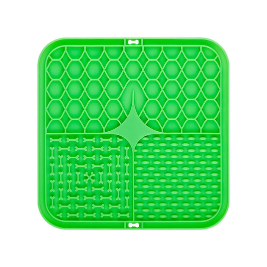 Dog Lick Mat Silicone Slow Feeder Mat with Suction Cups for Bathing Grooming Distraction Anxiety Relief Pet Feeding Supplies