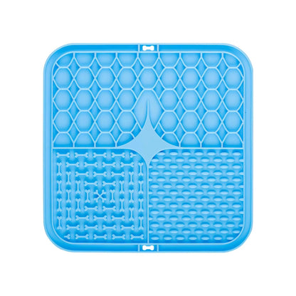 Dog Lick Mat Silicone Slow Feeder Mat with Suction Cups for Bathing Grooming Distraction Anxiety Relief Pet Feeding Supplies